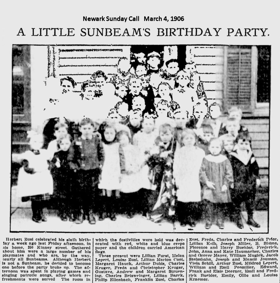 A Little Sunbeam's Birthday Party
March 4, 1906
