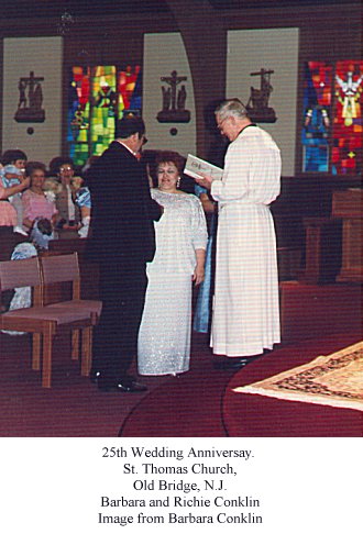 25th Wedding Anniversary
Renewing Vows at Church

