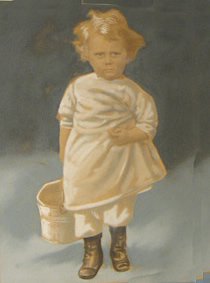 Fitzgerald, Vincent E. - Portrait
Vincent E. Fitzgerald, Age 3, with "The Growler". (c. 1918)
