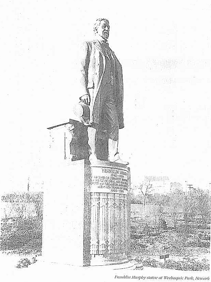 Statue in Weequahic Park
