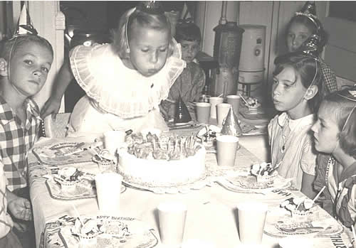 Judith Russell
8th Birthday Party 
1953

