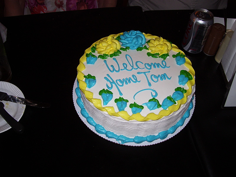 Tom's Welcome Home Cake
Photo from Glenn G. Geisheimer
