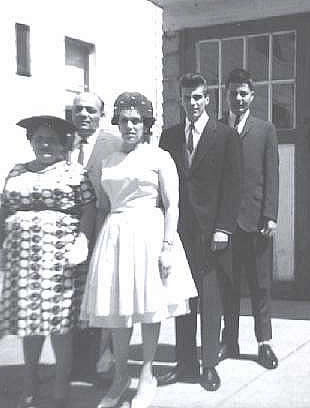 Rosie, Dad T., Mom T., Anthony and Michael
