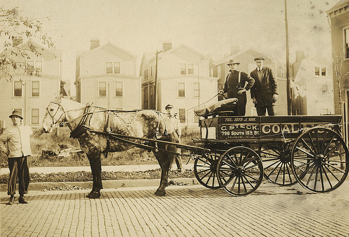 Steck, Charles
Charles Steck (holding the reins), owned a coal and ice business on South 15th Street. The photo was taken around 1920. His brother, Gus Steck, also owned a coal business and was the father of orchestra leader Gus Steck. 

Photo from Steve Borres
