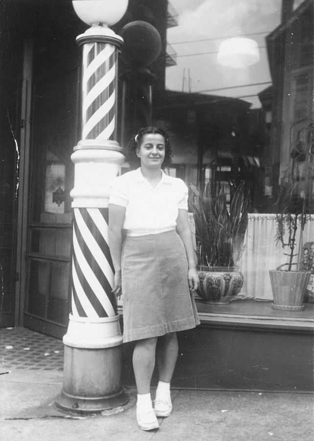 Vasiliion, Patricia
Outside George's Barber Shop 1940
