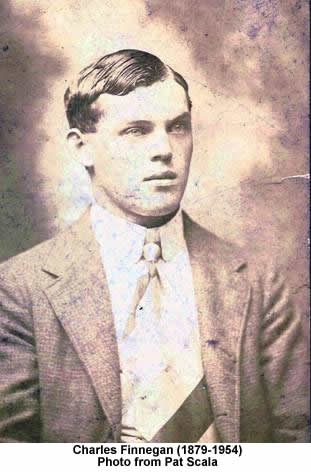 Finnegan, Charles
Charles Finnegan (1879-1954)
Charles was born on Pacific Street in Newark,  the first son of Mary Ann Shea Finnegan and James Finnegan.  Charles learned carpentry from his father and also installed electricity in Newark homes.  In his later years, Charles worked as a harness maker.
