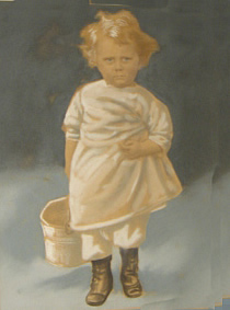 Fitzgerald, Vincent E. - Portrait
Vincent E. Fitzgerald, Age 3, with "The Growler". (c. 1918)
