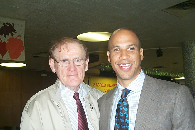 McGrath, Charles with Mayor Cory Booker
October 2005
Photo from Charles McGrath
