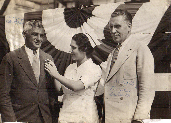 Sward, Rose
Mayor Ellenstien, Rose Sward, Dr. Keller (Hospital Director)
Photo from Matthew S. Sward
